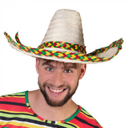 Mexický slamenný klobúk sombrero Fiesta